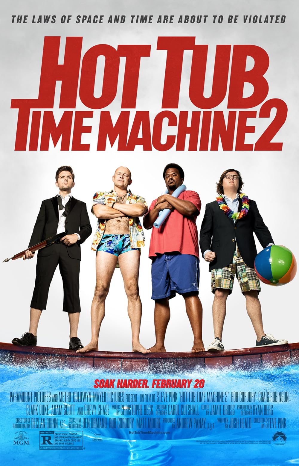 Hot Tub Time Machine 2 (2015) สี่เกลอเจาะเวลาทะลุโลกอนาคต